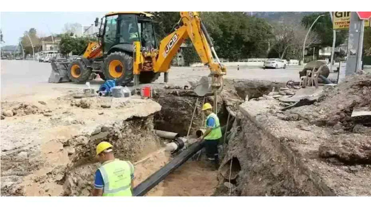 Antalya Kemer’in kanalizasyon altyapısı yenileniyor