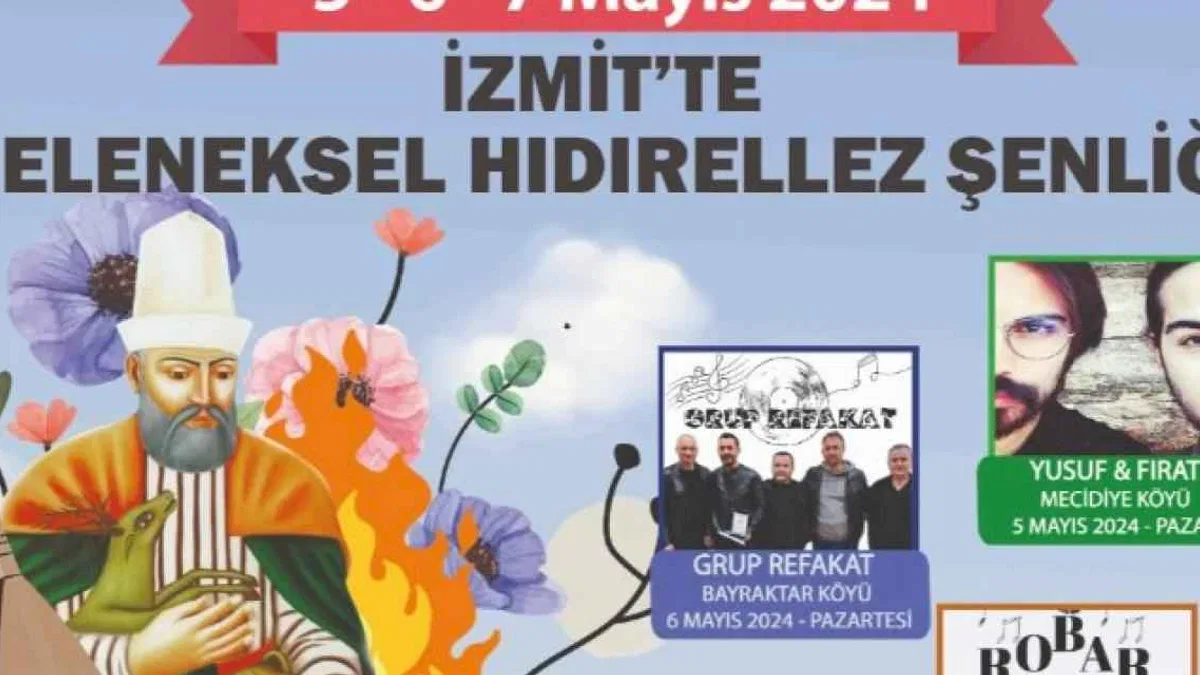İzmit, Geleneksel Hıdırellez Şenlikleri ile baharı karşılıyor