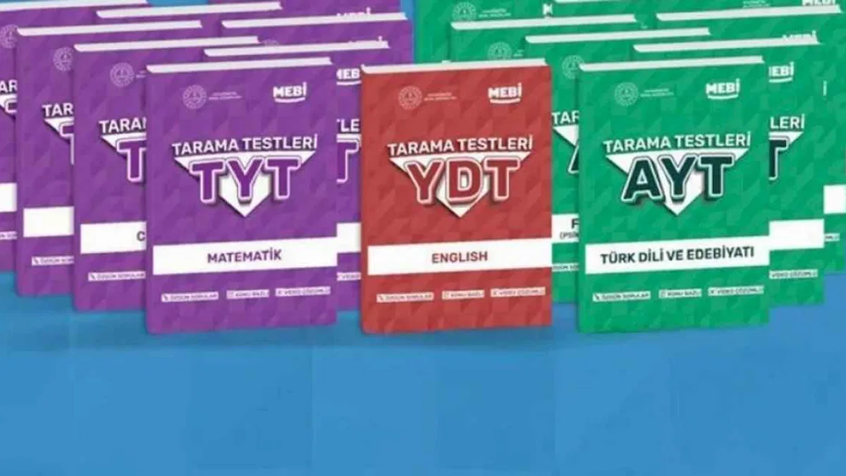 MEBİ YKS tarama testi kitapları yayımlandı
