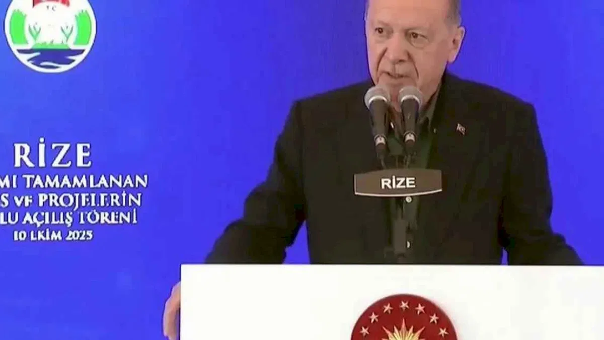 Cumhurbaşkan Erdoğan sözü Rize'den verdi: Gazze'ye yardım ve yeniden imar sözü