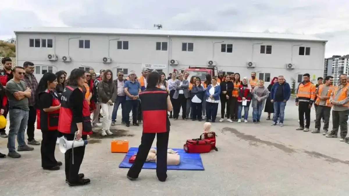 Başkentte Dikimevi–Natoyolu hattı inşaatında acil durum tatbikatı