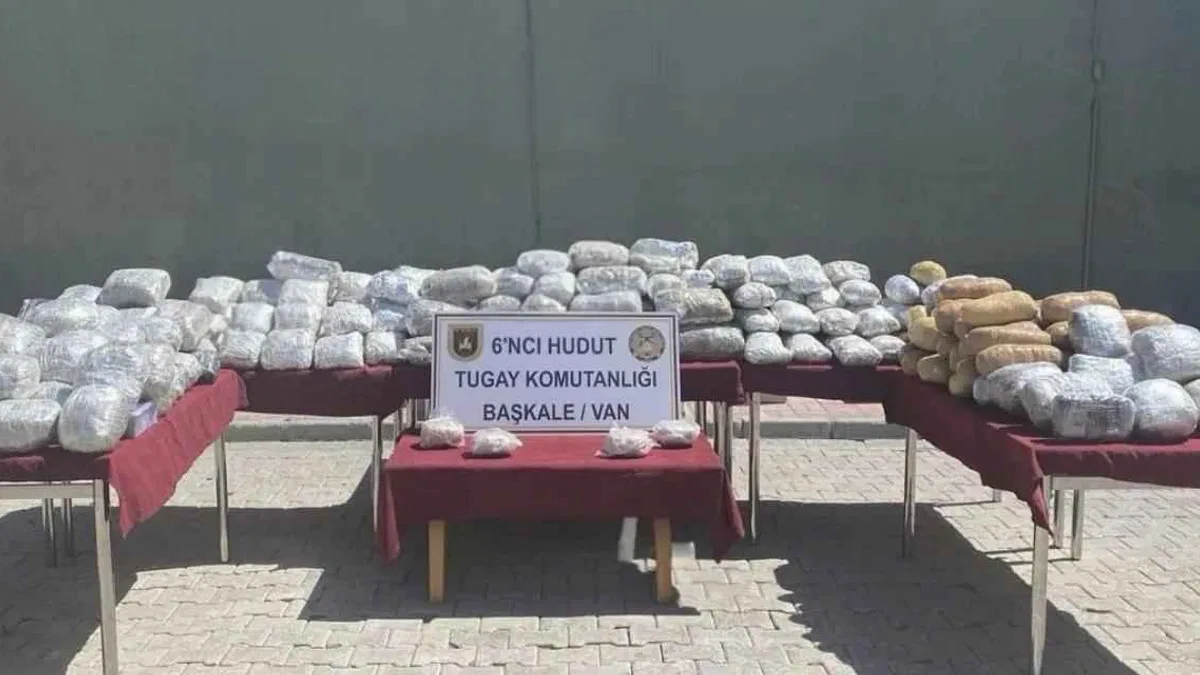 Van sınır hattında büyük operasyon! 165 kilogram uyuşturucu yakalandı