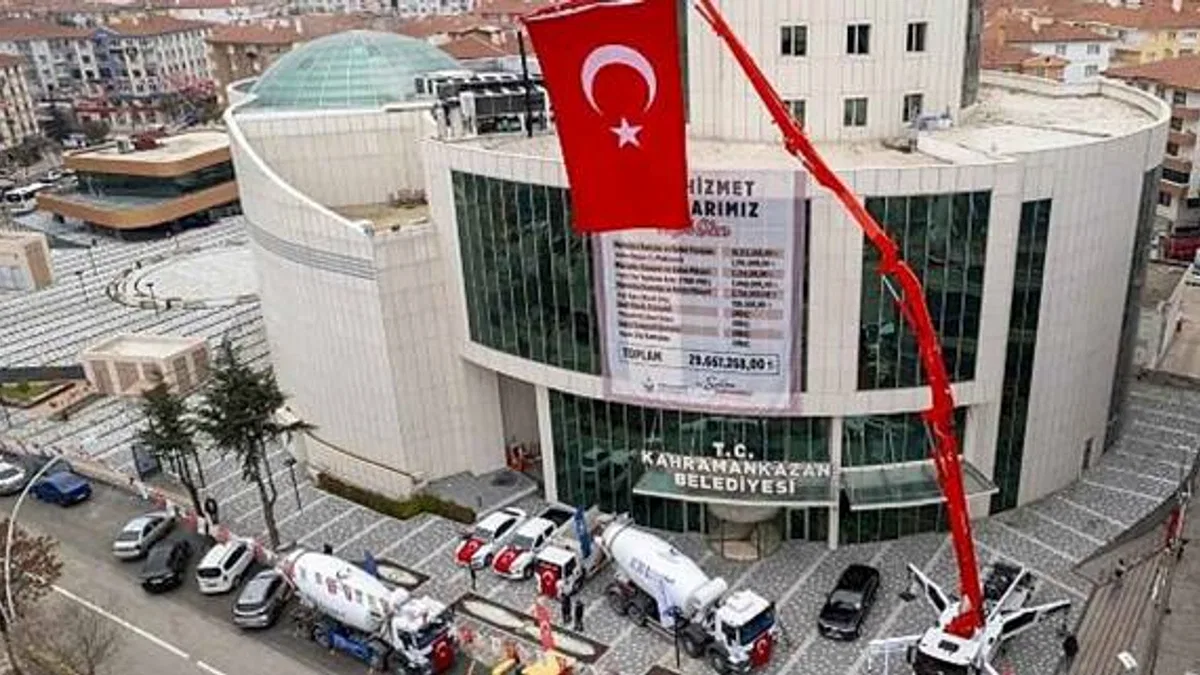 Kahramankazan Belediyesi Hizmet İçin Dev Yatırım