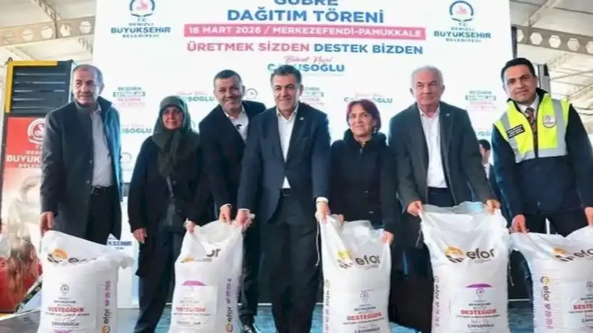 Denizli’de üreticiye 2 milyon kiloluk gübre desteği