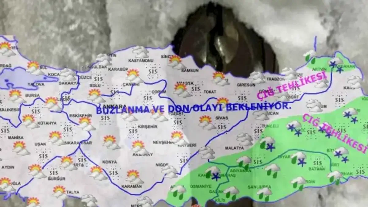 Meteoroloji'den buzlanma ve don uyarısı
