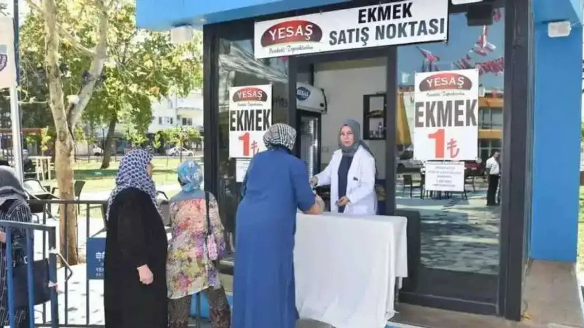 Yenişehir’de ekmek 1 TL