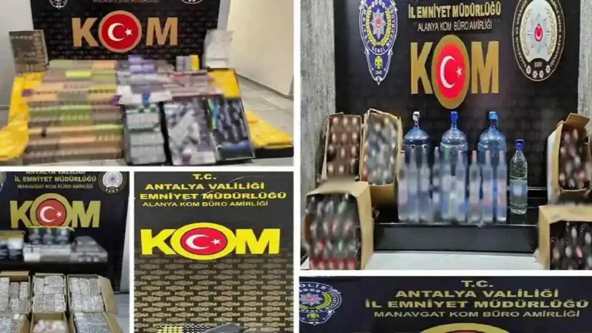 Antalya’da kaçakçılık operasyonları... 19 şüpheliye adli işlem
