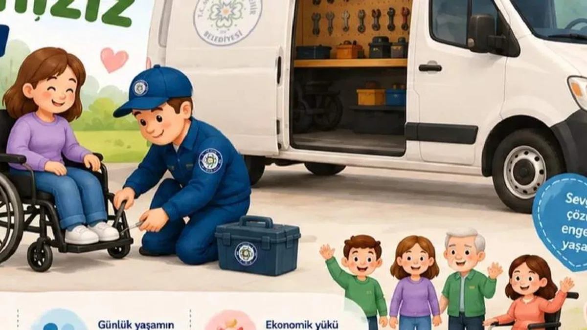 Muğla’da engellilere mobil tekerlekli sandalye tamir hizmeti