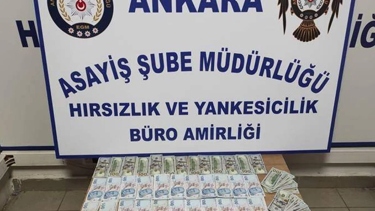 Başkentte otomobilden milyonluk çek ve para çalan hırsızlar yakalandı