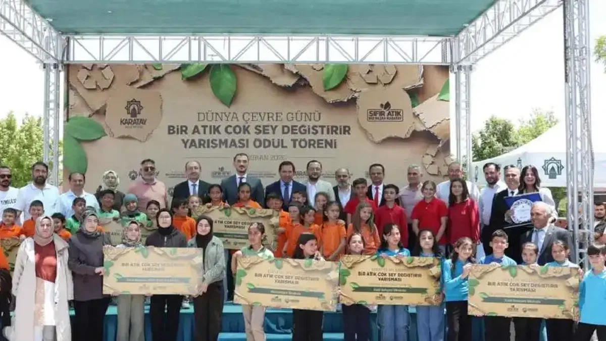 Konya Karatay’da sıfır atık bilinci ödüllendirildi