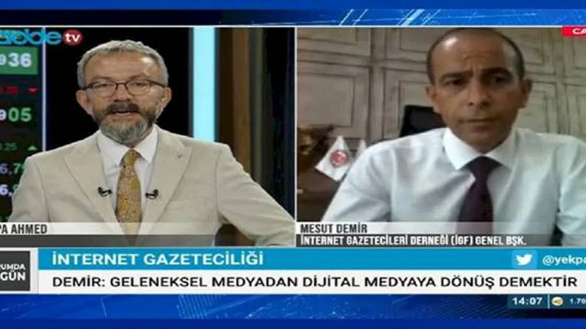 İGF Genel Başkanı Mesut Demir Cadde TV'nin konuğu oldu