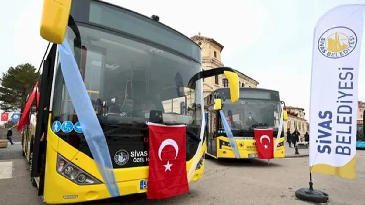 Sivas'ta ulaşım filosu güçleniyor