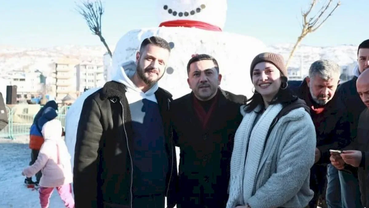 Nevşehir Belediyesi'nden 'kardan adam' mutluluğu