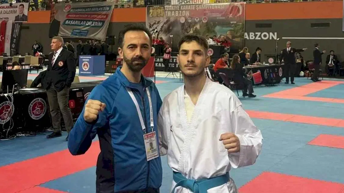 Geyveli karateci Türkiye ve Balkan ikincisi oldu