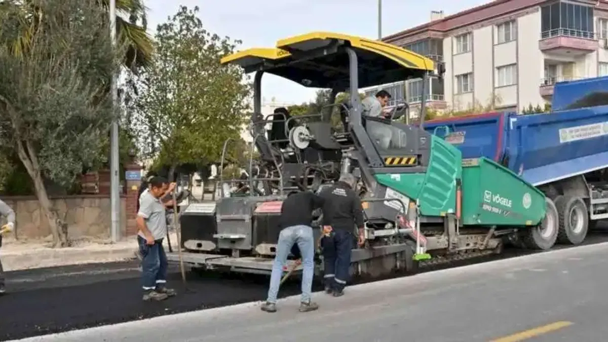Manisa’da 9 bin ton asfaltla yol konforu arttı