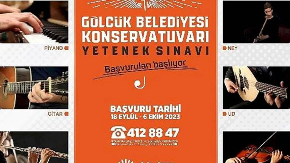 Gölcük Belediyesi Konservatuarı'na başvurular başlıyor