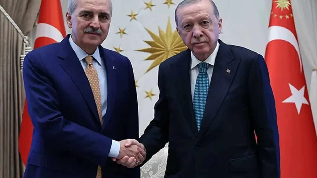 Cumhurbaşkanı Erdoğan, TBMM Başkanı Kurtulmuş’u kabul etti