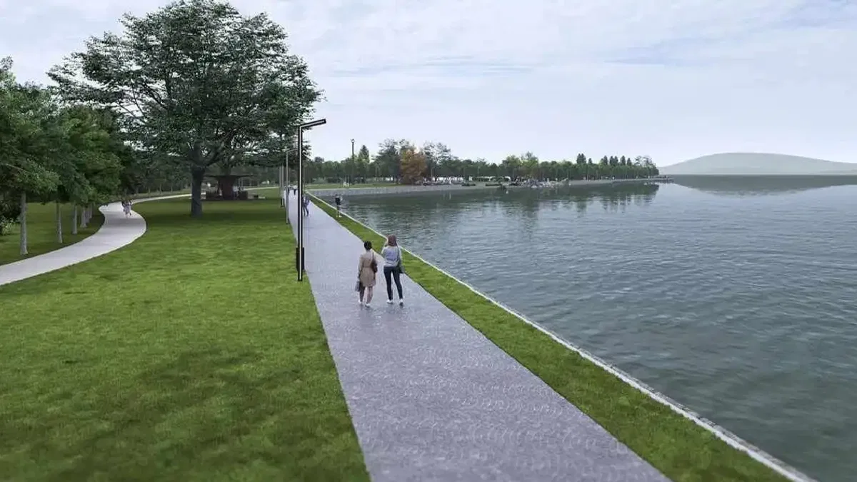 Sapanca Gölü manzarasında yeşil koridor uzuyor
