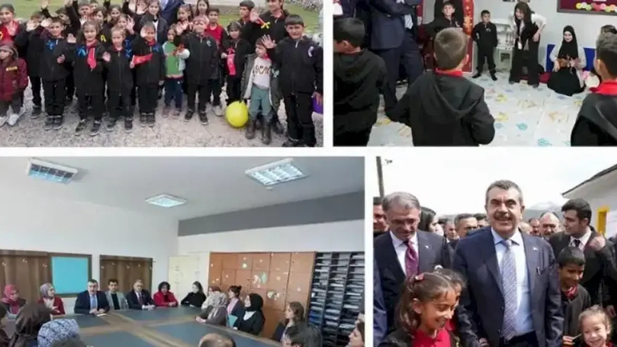 Bakan Tekin, Van'da ilkokul öğrencileriyle buluştu