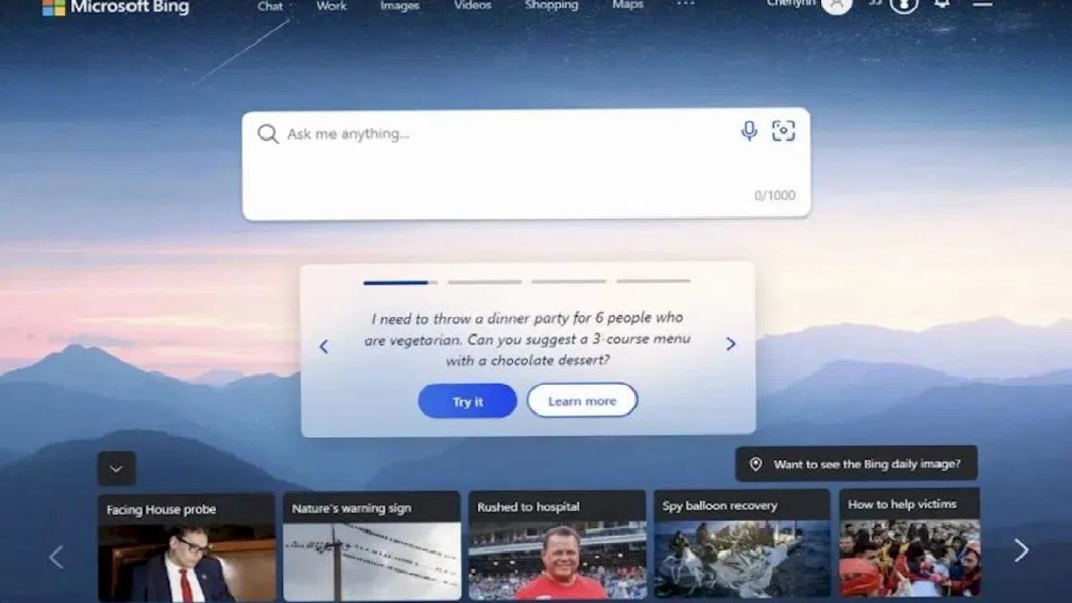 Bing, Günlük 100 Milyon Aktif Kullanıcı Barajını Aştı