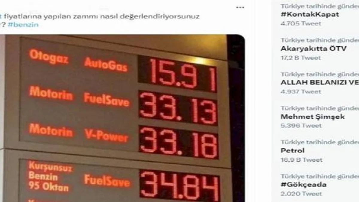 Akaryakıta ÖTV zammına sosyal medyadan tepki yağıyor