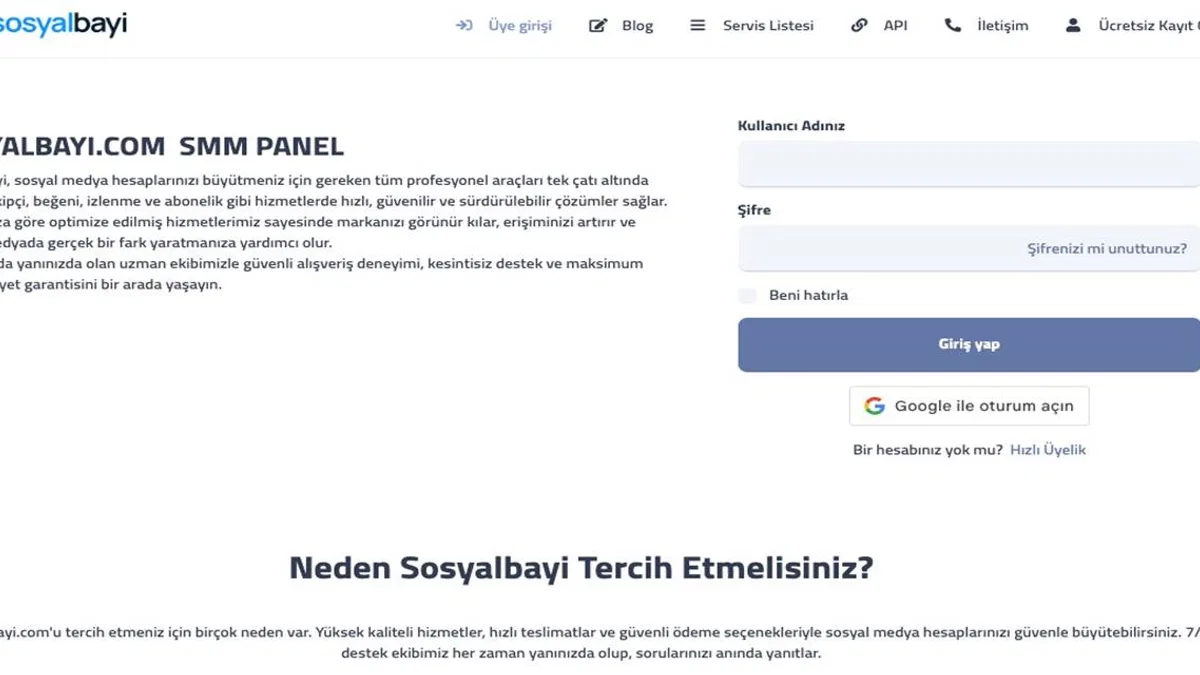 SosyalBayi.com: Türkiye'nin En Hızlı ve Güvenilir SMM Paneli Hizmeti