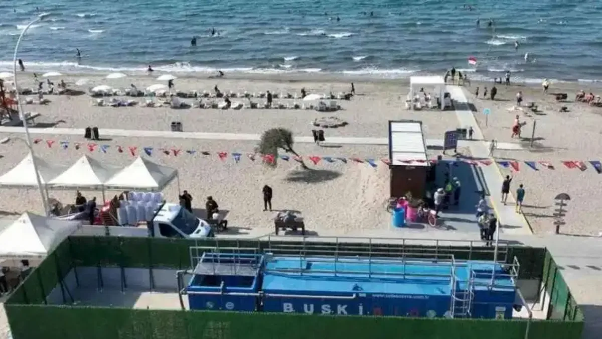 Mudanya'da mavi bayraklı sahile çifte koruma! Bayraklı plaja paket arıtma