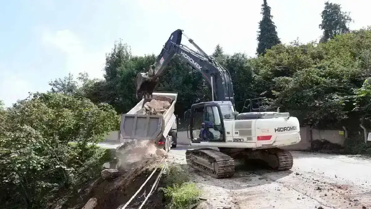 Giresun’da yol ve altyapı çalışmaları devam ediyor