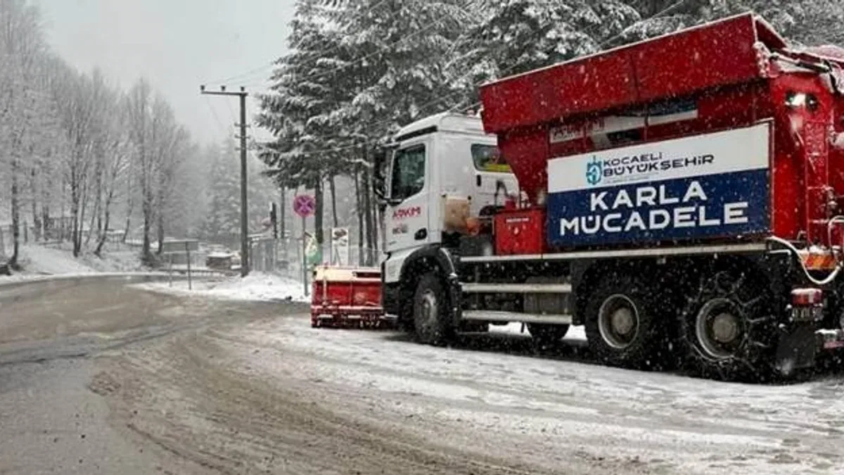 Kocaeli Büyükşehir’den kar teyakkuzu