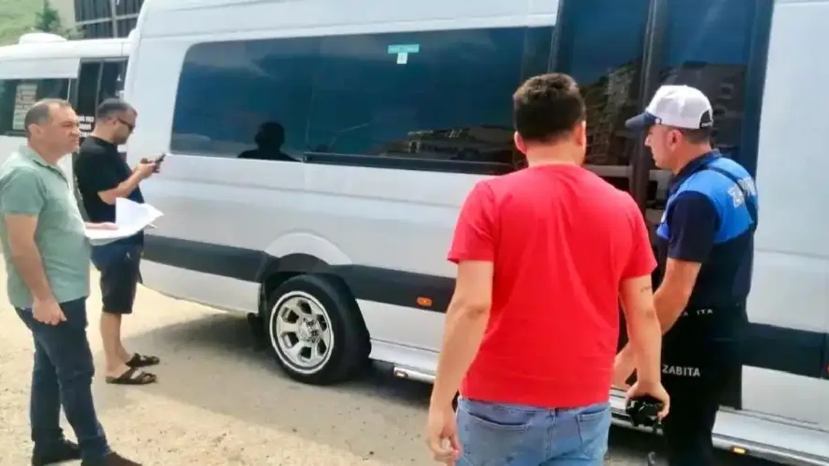 Giresun'da film çekilmiş dolmuşlara ceza yağdı!