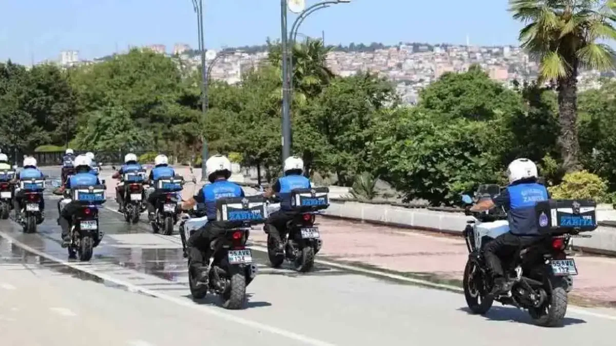 Samsun’da motosikletli zabıta dönemi