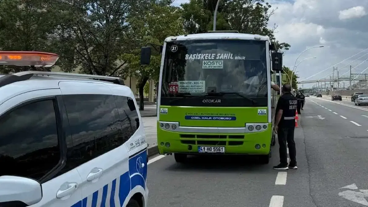 Kocaeli’de halk otobüslerinde klima denetimi