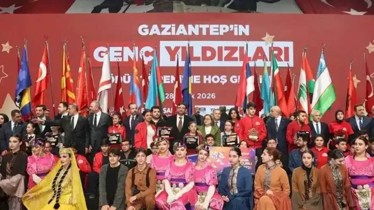 Gaziantep’in genç yıldızları ödüllerle onurlandırıldı