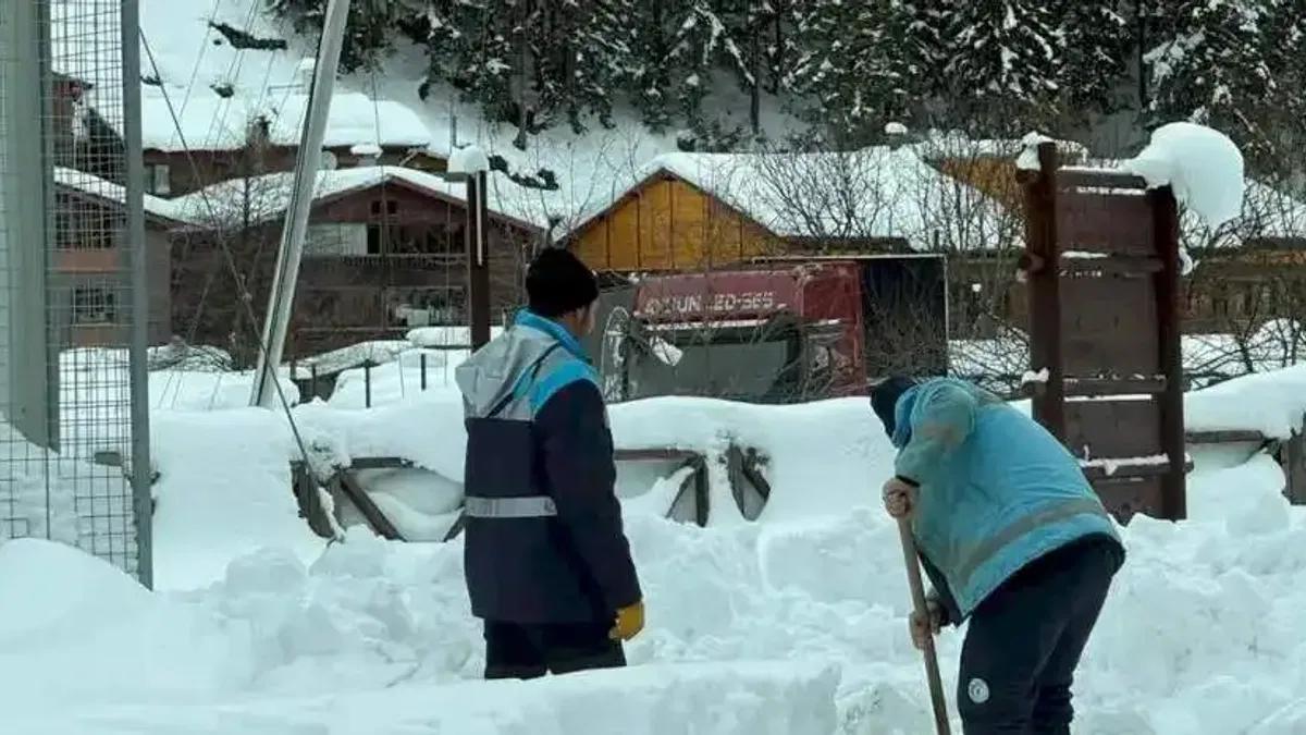 Trabzon Uzungöl Kış Festivali için ekipler seferber oldu