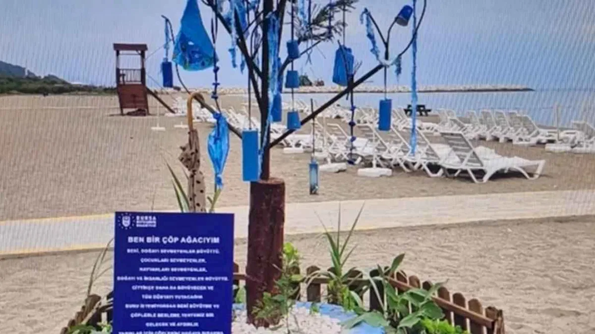 Bursa'da atıklar sanata dönüştü