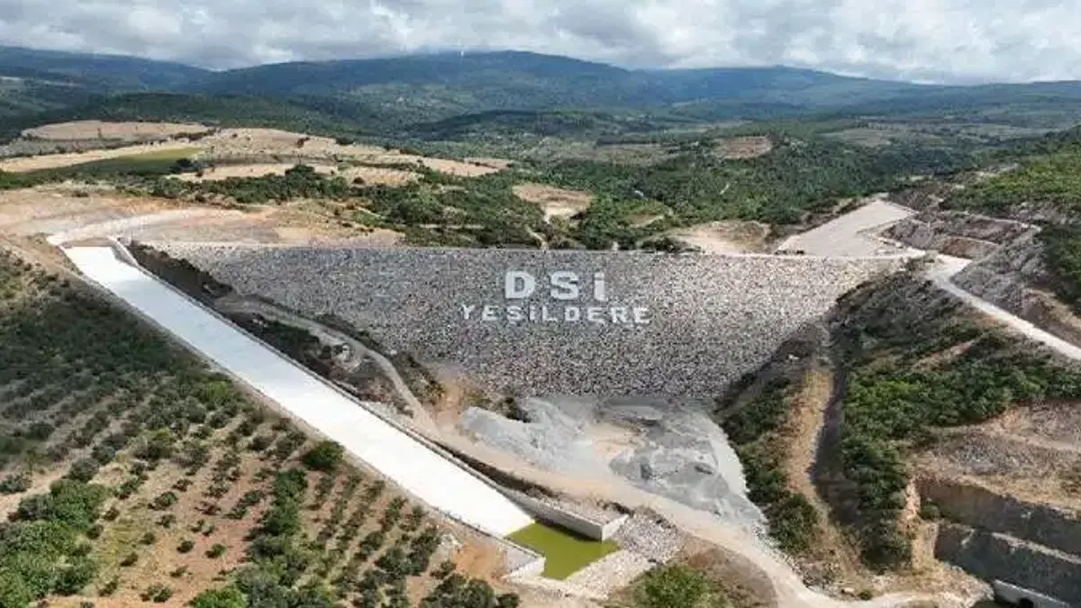 Bursa Yeşildere Barajı 39 bin dekar tarım arazisni sulayacak