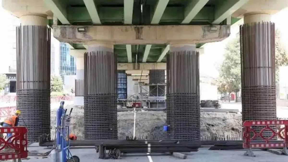 İstanbul'da M1 metro hattının viyadükleri afete karşı güçlendiriliyor