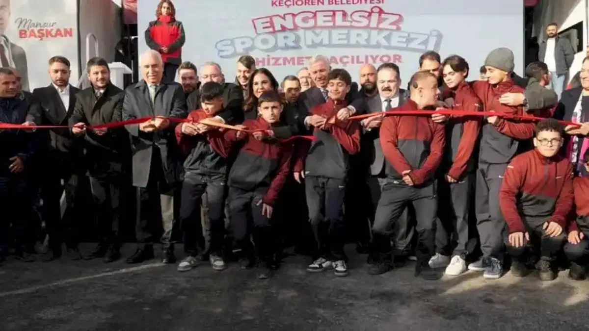 Keçiören’de engelsiz spor merkezi hizmete açıldı
