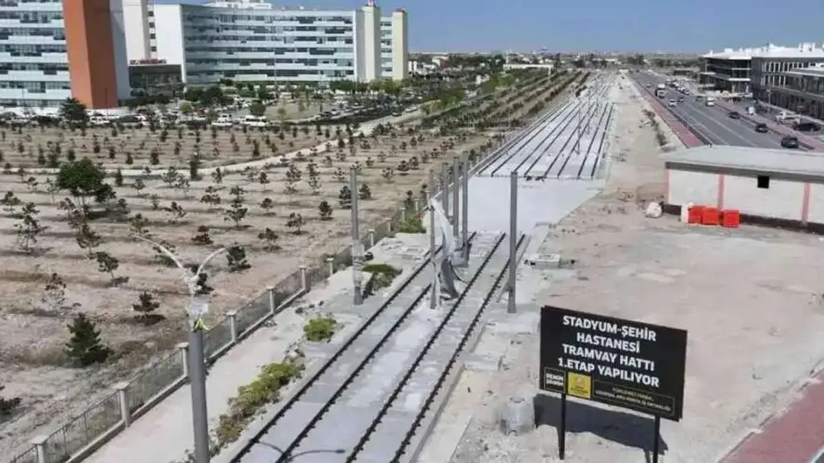 Konya Stadyum-Şehir Hastanesi Tramvayı'nda ikinci etap hazırlığı