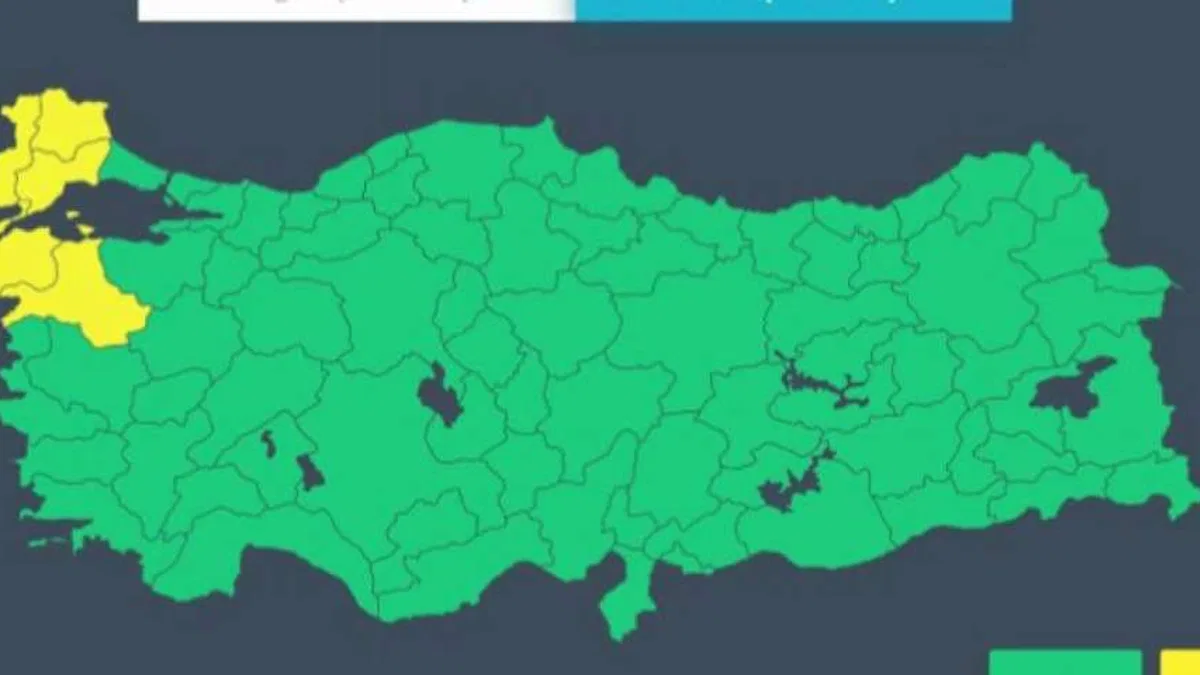 Yeni haftada Marmara'nın batısına 'sarı' uyarı