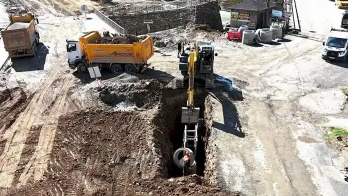 Trabzon Dernekpazarı’nda altyapı seferberliği