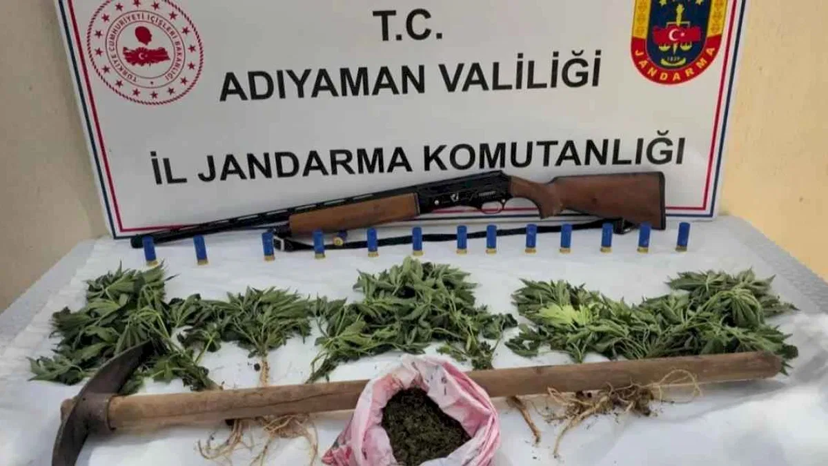 Adıyaman Jandarması'ndan uyuşturucu ve silah operasyon