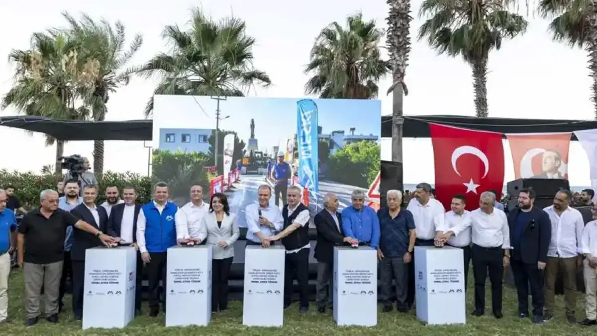 Mersin’de dev altyapı yatırımı için temel atıldı
