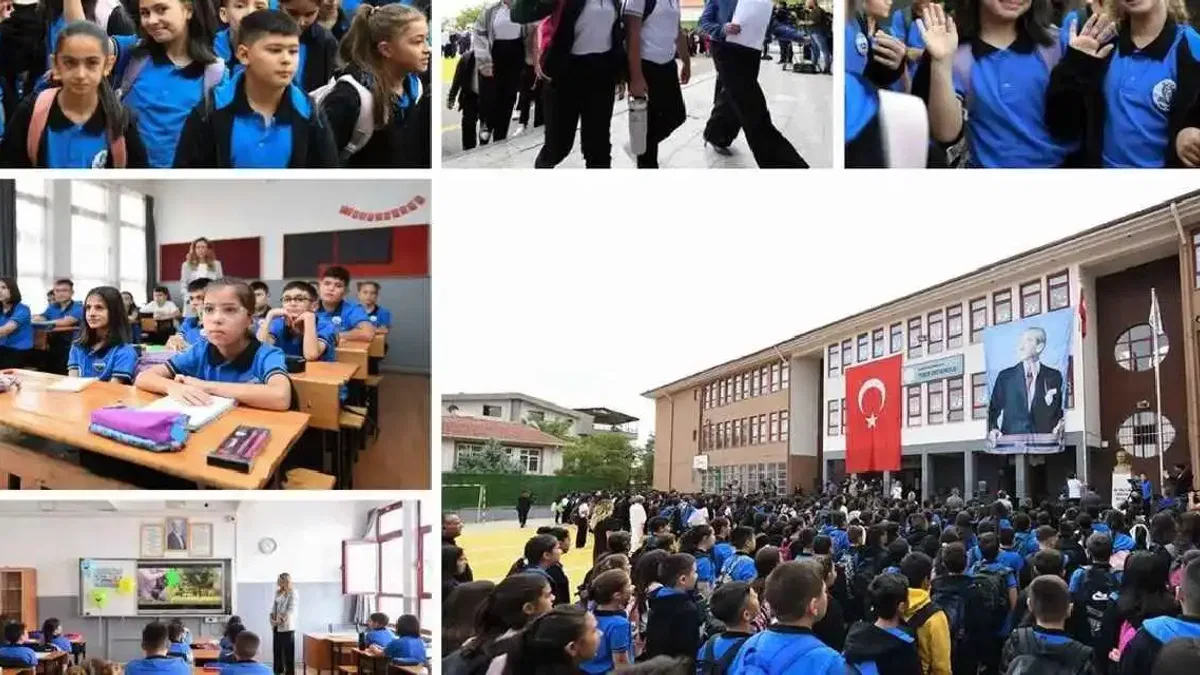 Yaz tatiline elveda, ilk okul gününe merhaba... Okullarda ders başı yapıldı