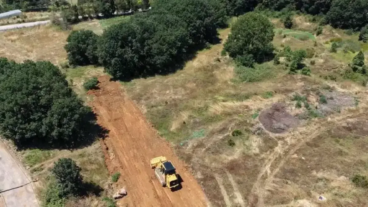 Başkan Büyükgöz imar yolu çalışmalarını yerinde inceledi