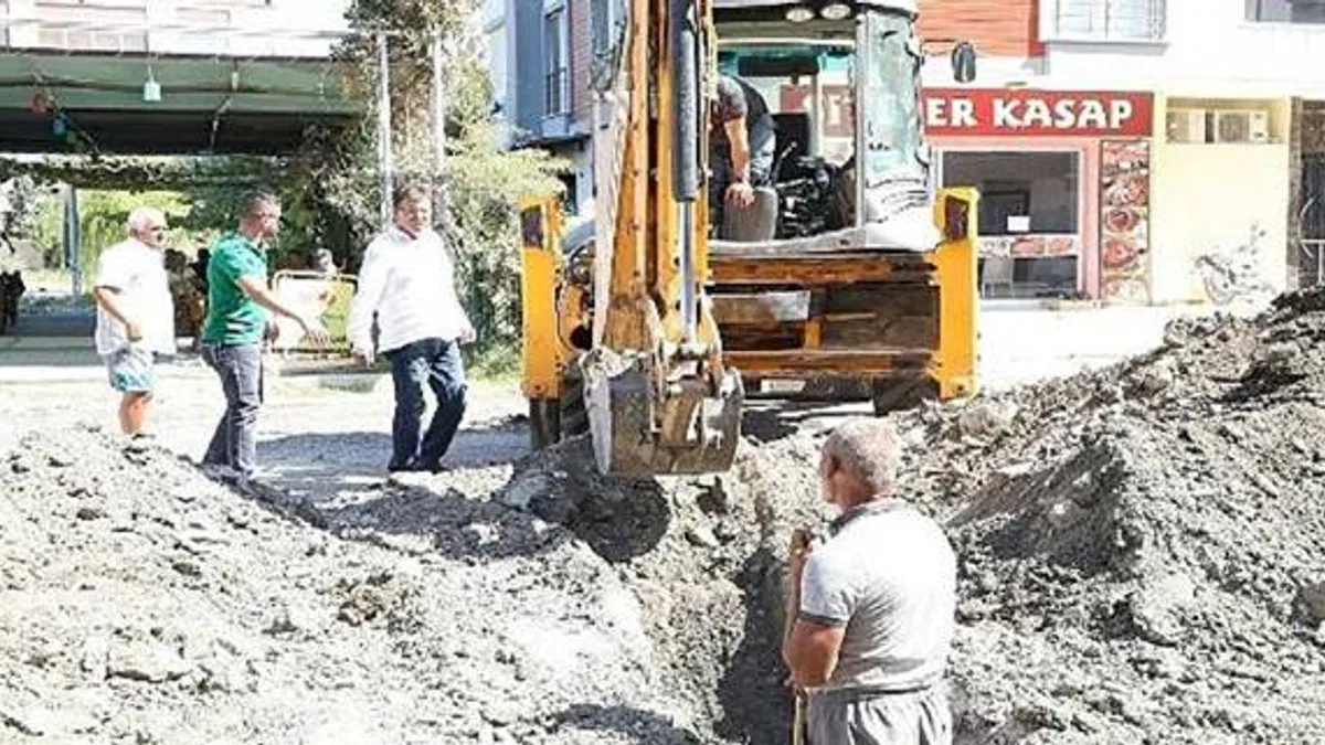 Başkan Arslan, Altınkum'da çalışmaları denetledi