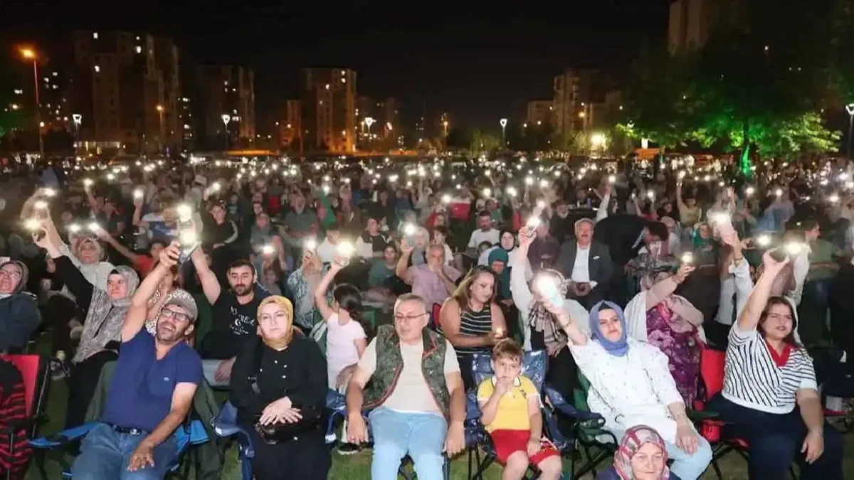 Kayseri Melikgazi'de müzik dolu bir gece