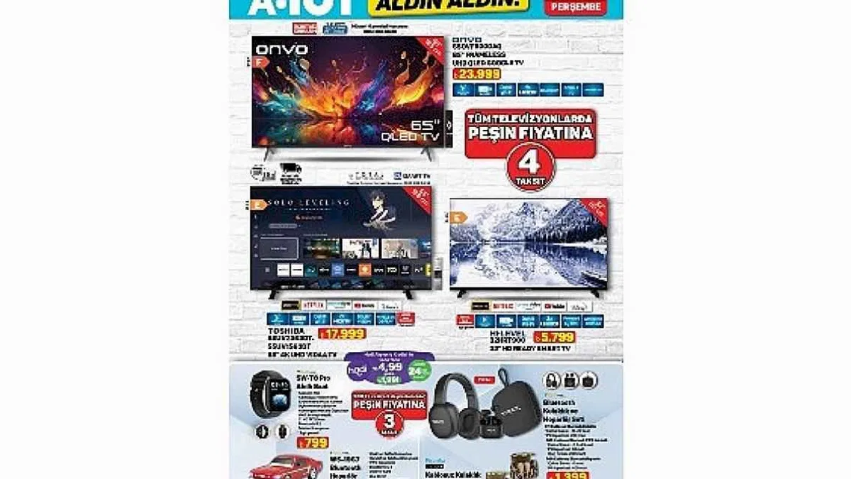 4 Aralık'ta A101'de Mobilite ve Teknoloji Ürünleri Öne Çıkıyor