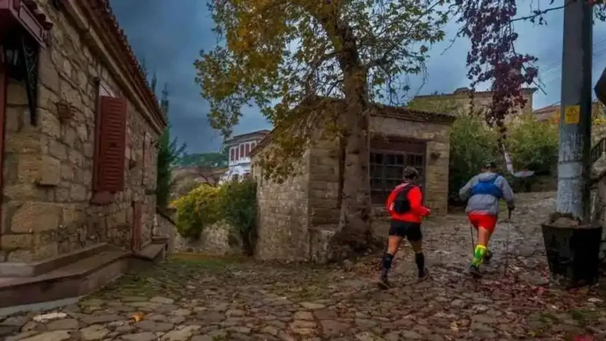 Kaz Dağları'nda uluslararası koşu heyecanı