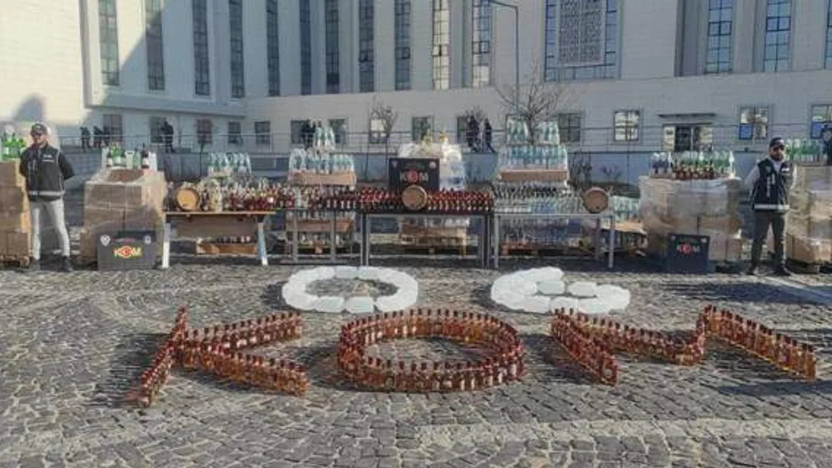 Sahte içki operasyonunda 37 şüpheli gözaltına alındı